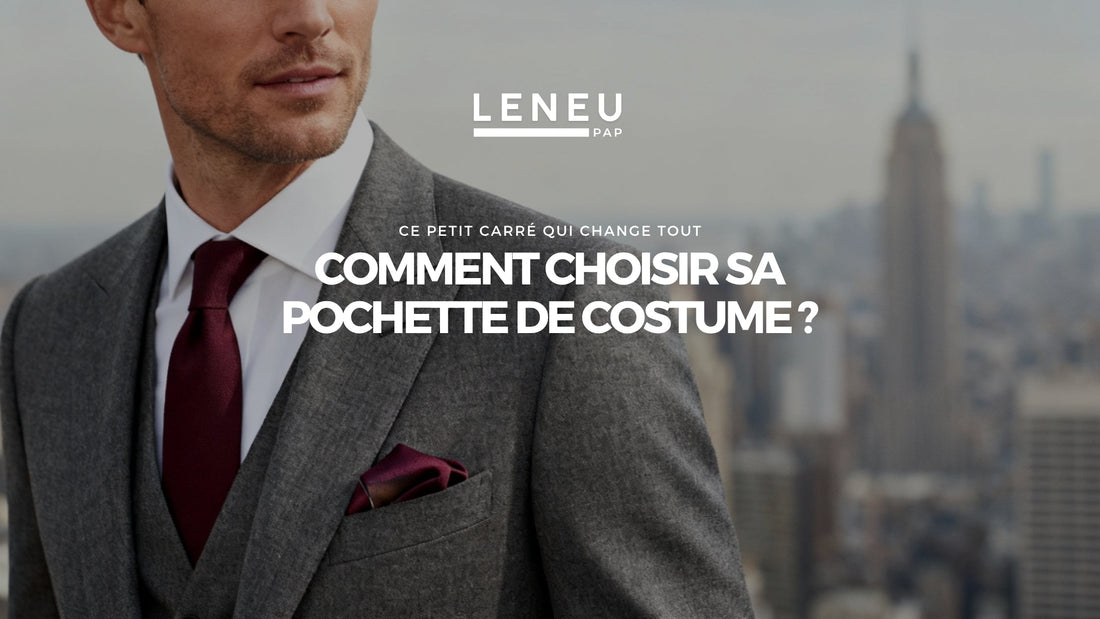 homme qui porte une pochette de costume de couleur bordeaux avec un costard gris