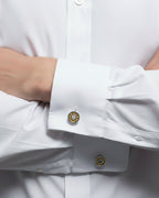 bouton de manchette mecano argent