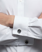 bouton de manchette original argent