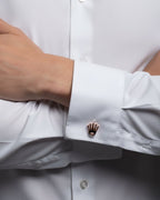 bouton de manchette rolex rose gold