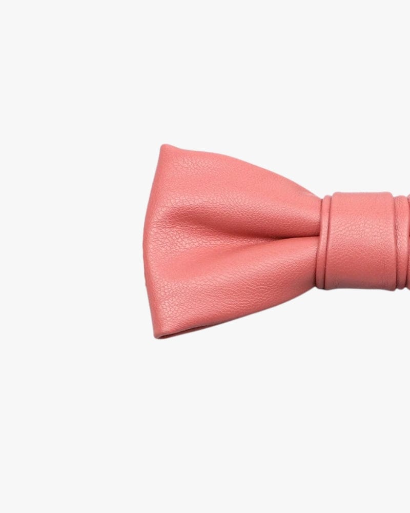 Noeud papillon en cuir | Rose Rose