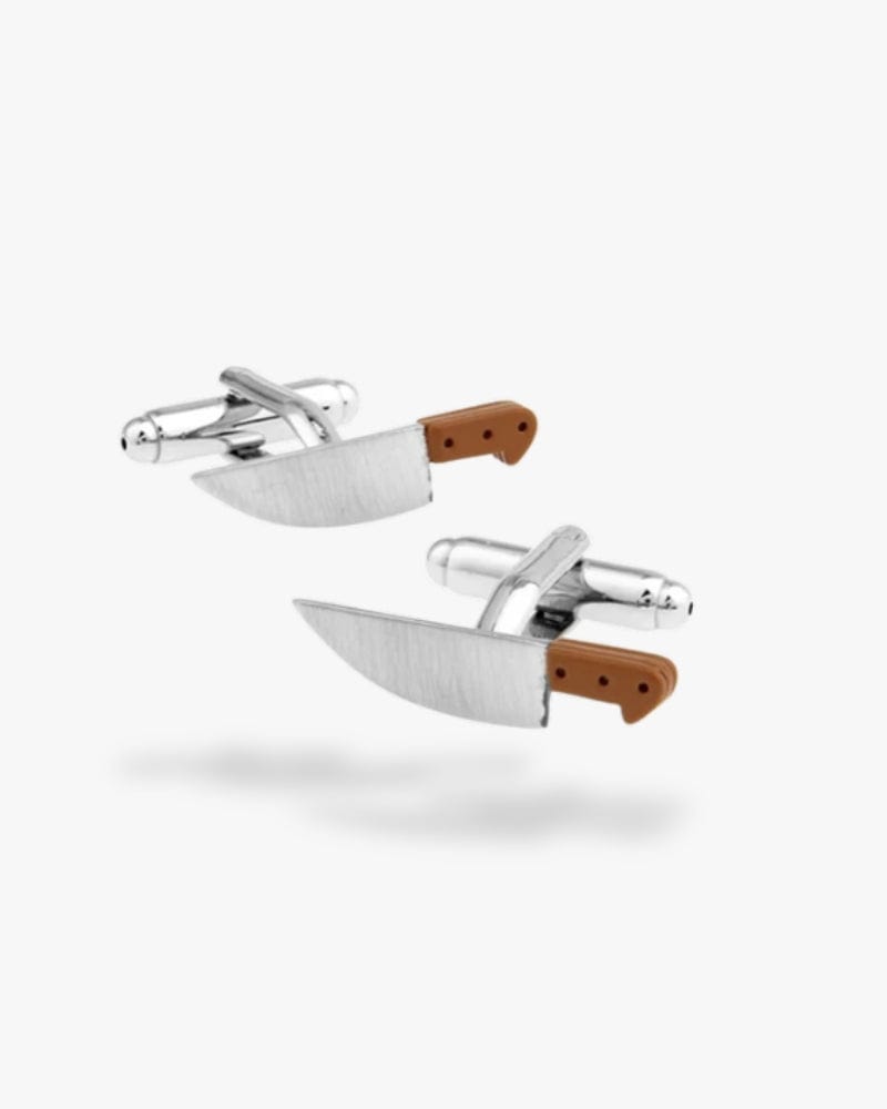 Bouton de manchette | Couteau Argent