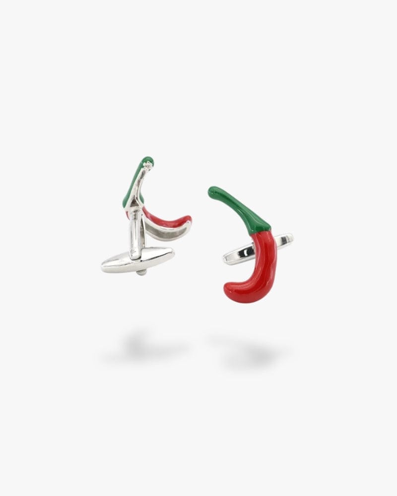 Bouton de manchette | Piment Argent