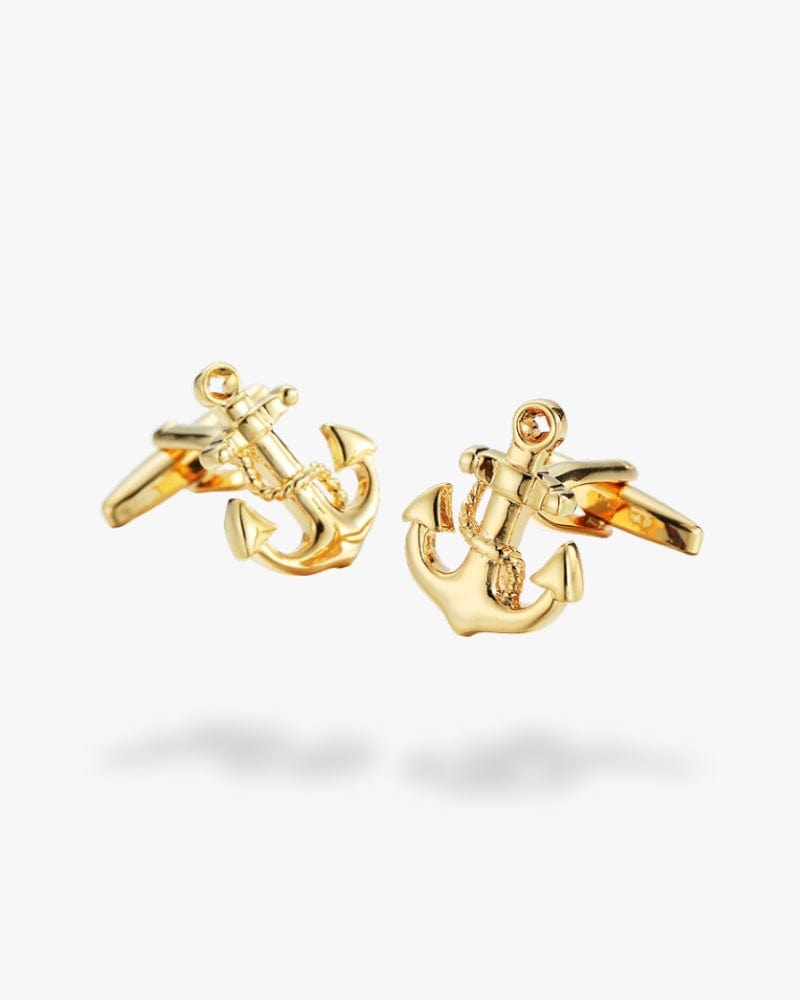 Bouton de manchette | Ancre en or Or