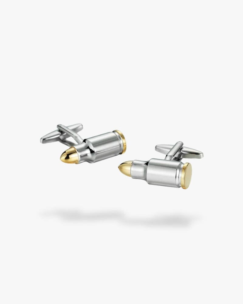 Bouton de manchette | Balle de fusil Argent