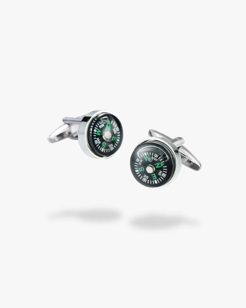 Bouton de manchette | Boussole Argent