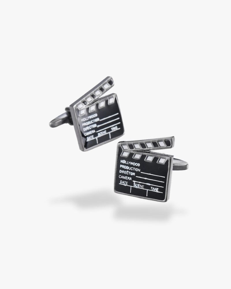Bouton de manchette | Clap Argent noir