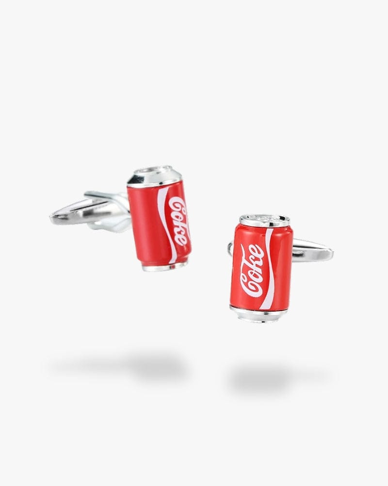 Bouton de manchette | Coca Cola Argent
