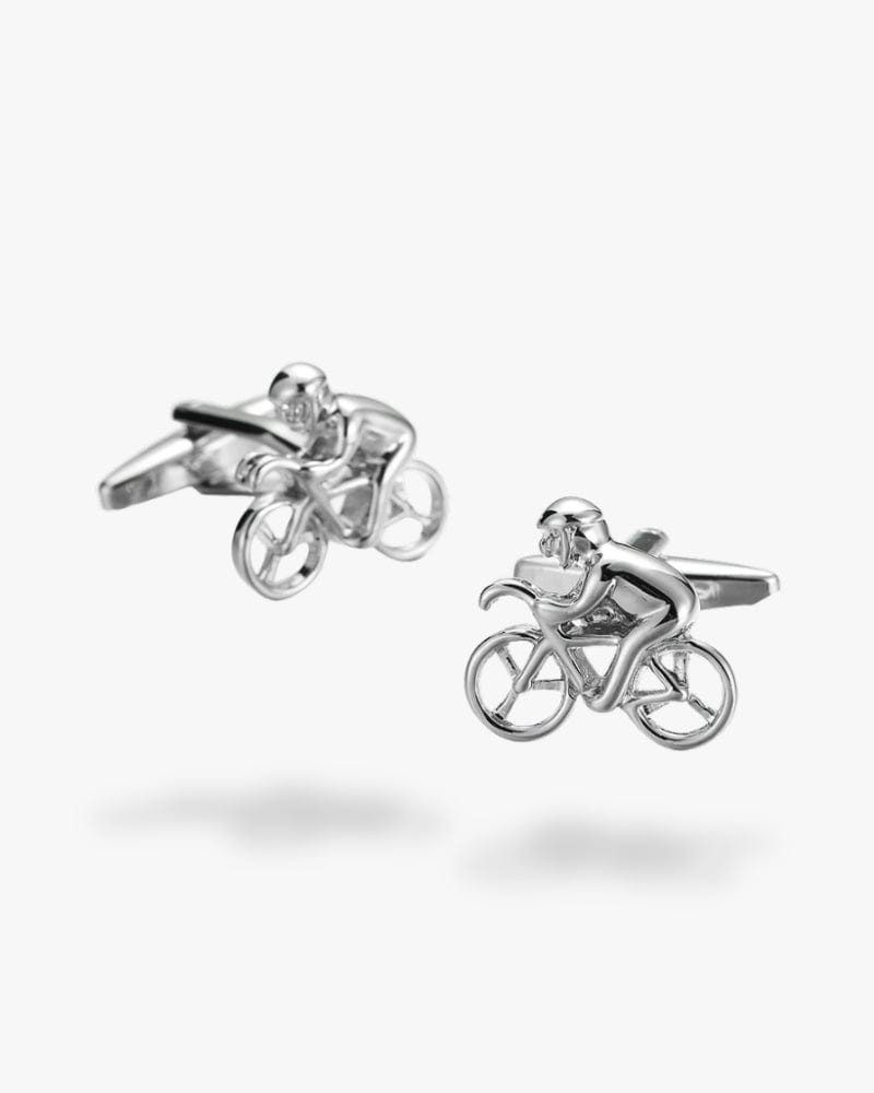 Bouton de manchette | Cyclisme Argent