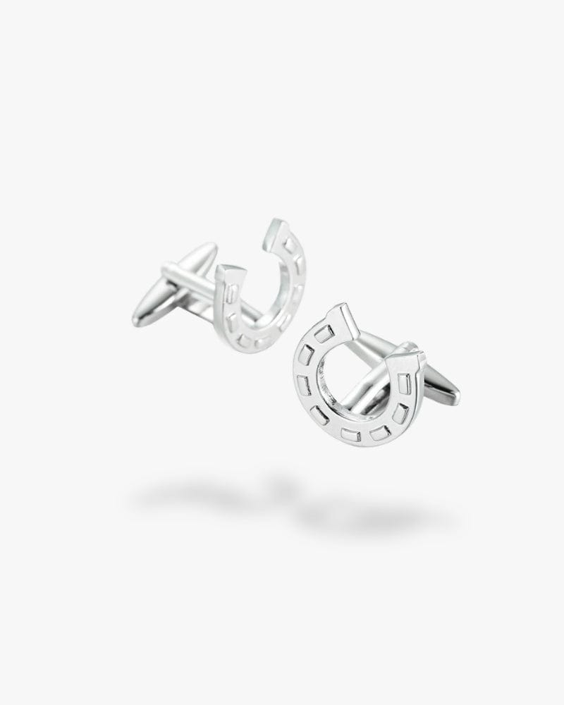 Bouton de manchette | Fer à cheval Argent