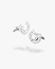 Bouton de manchette | Fer à cheval Argent