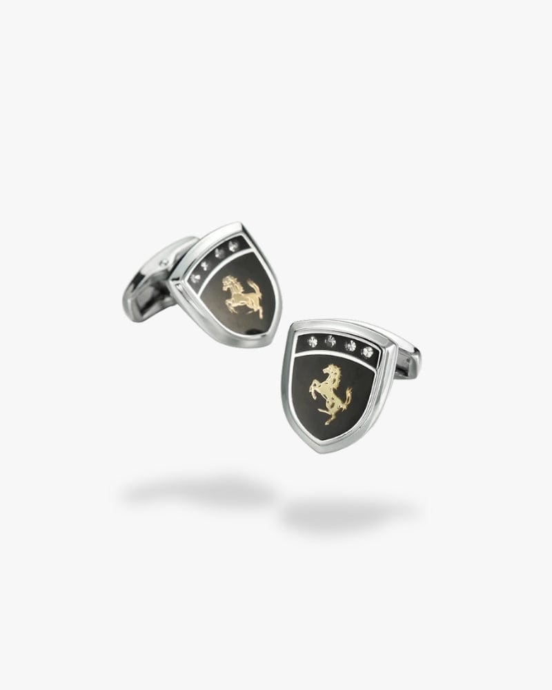 Bouton de manchette | Ferrari Argent