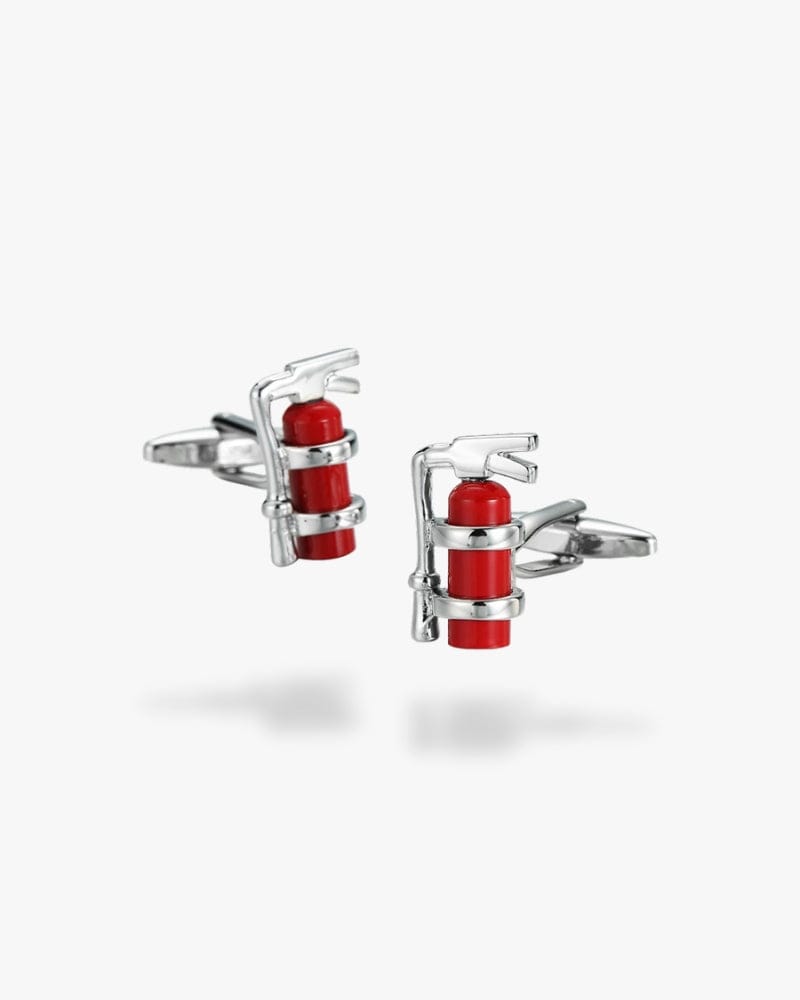 Bouton de manchette | Extincteur Argent
