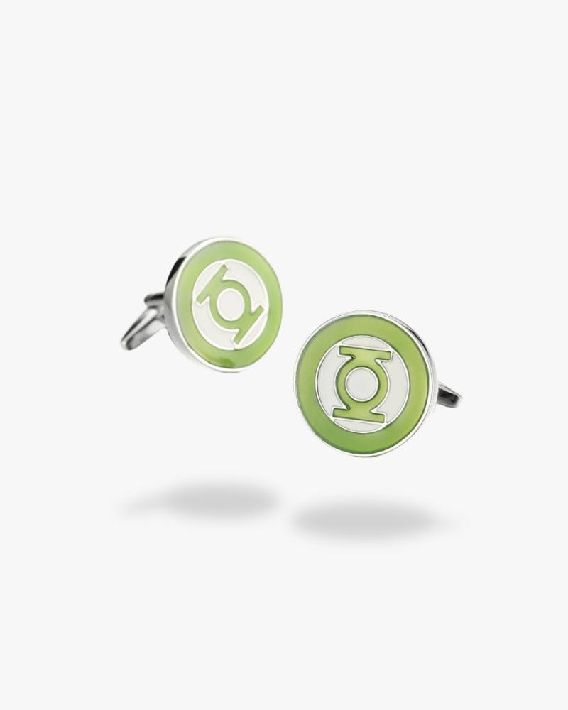 Bouton de manchette | Green lantern Argent