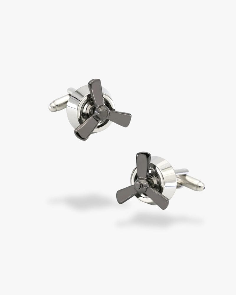 Bouton de manchette | Pièce d'avion Argent