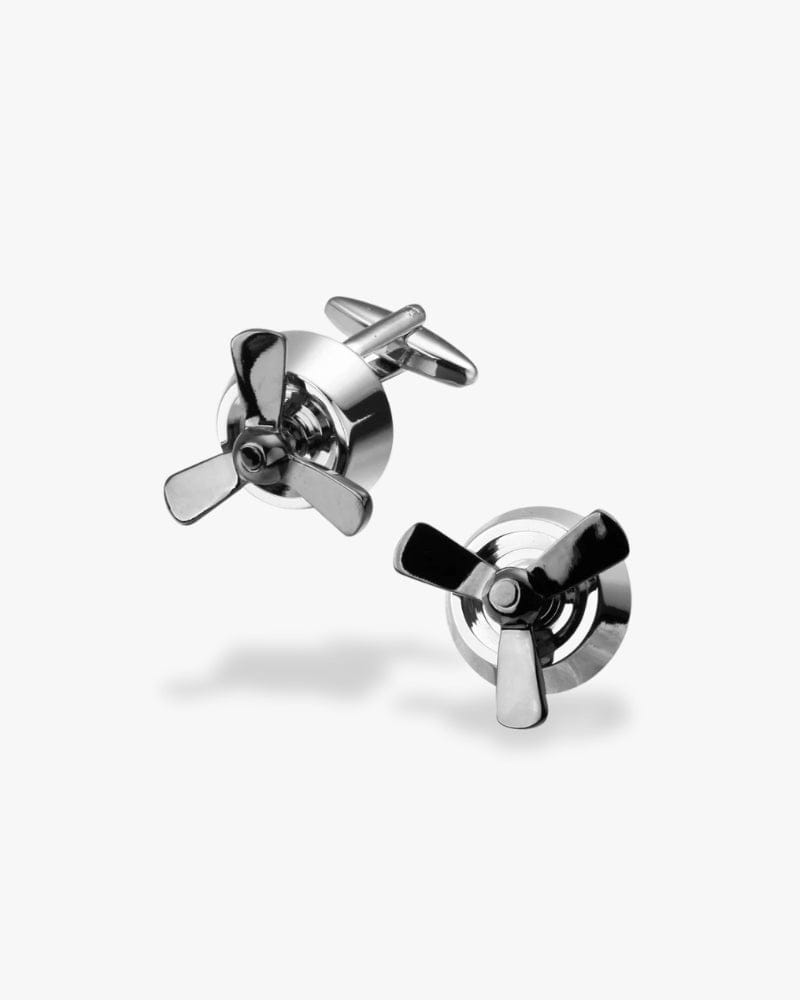 Bouton de manchette | Hélice Argent