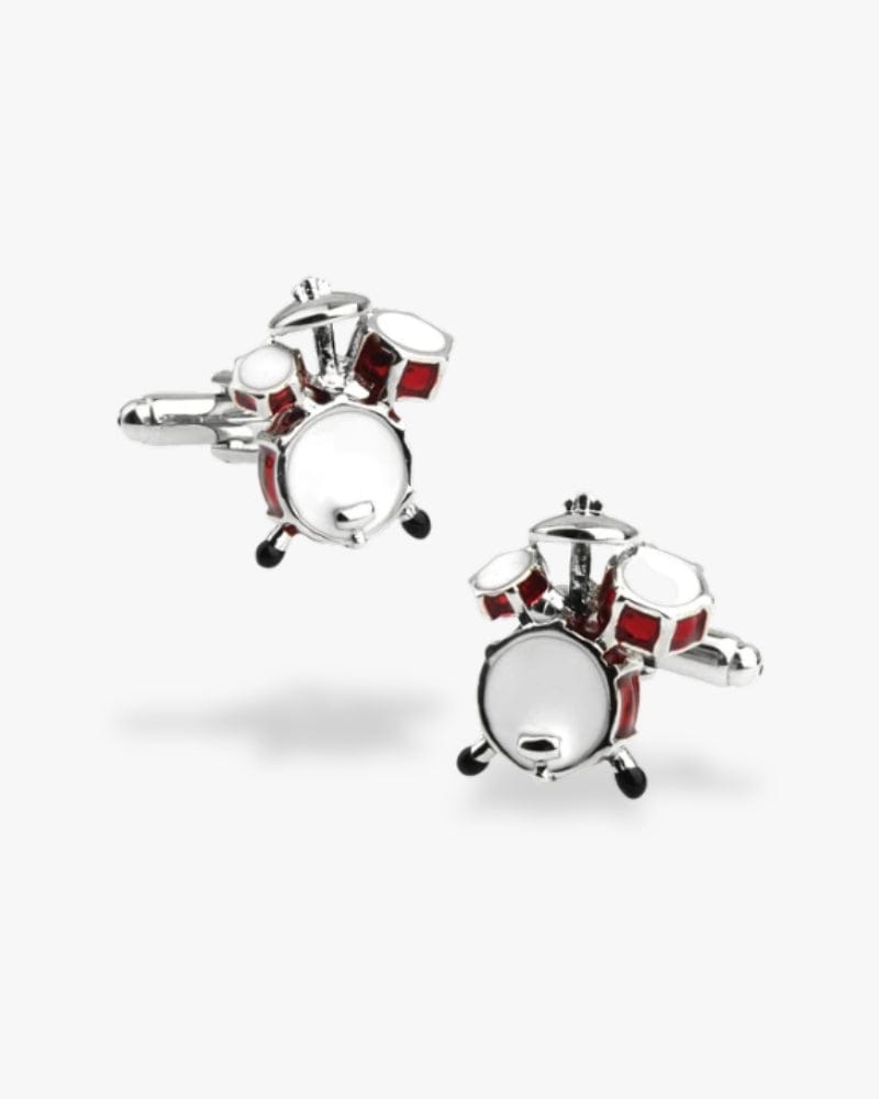 Bouton de manchette instrument de musique batterie