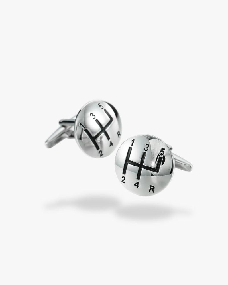 Bouton de manchette | Levier de vitesse Argent