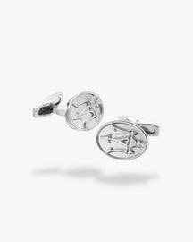 Bouton de manchette | Maserati Argent