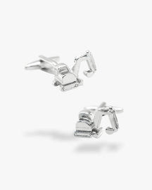 Bouton de manchette | Pelleteuse Argent
