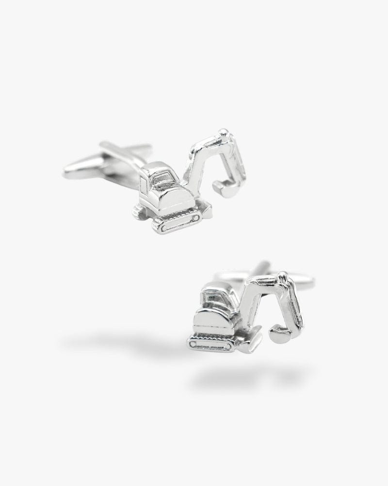 Bouton de manchette | Pelleteuse Argent