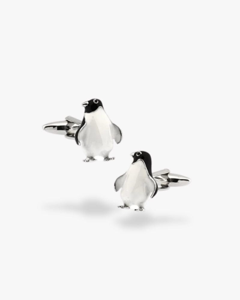 Bouton de manchette pingouin