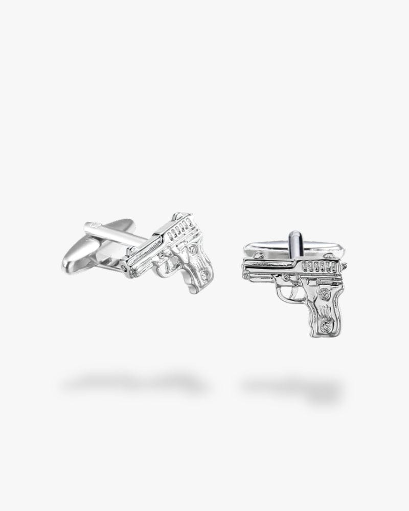 Bouton de manchette pistolet