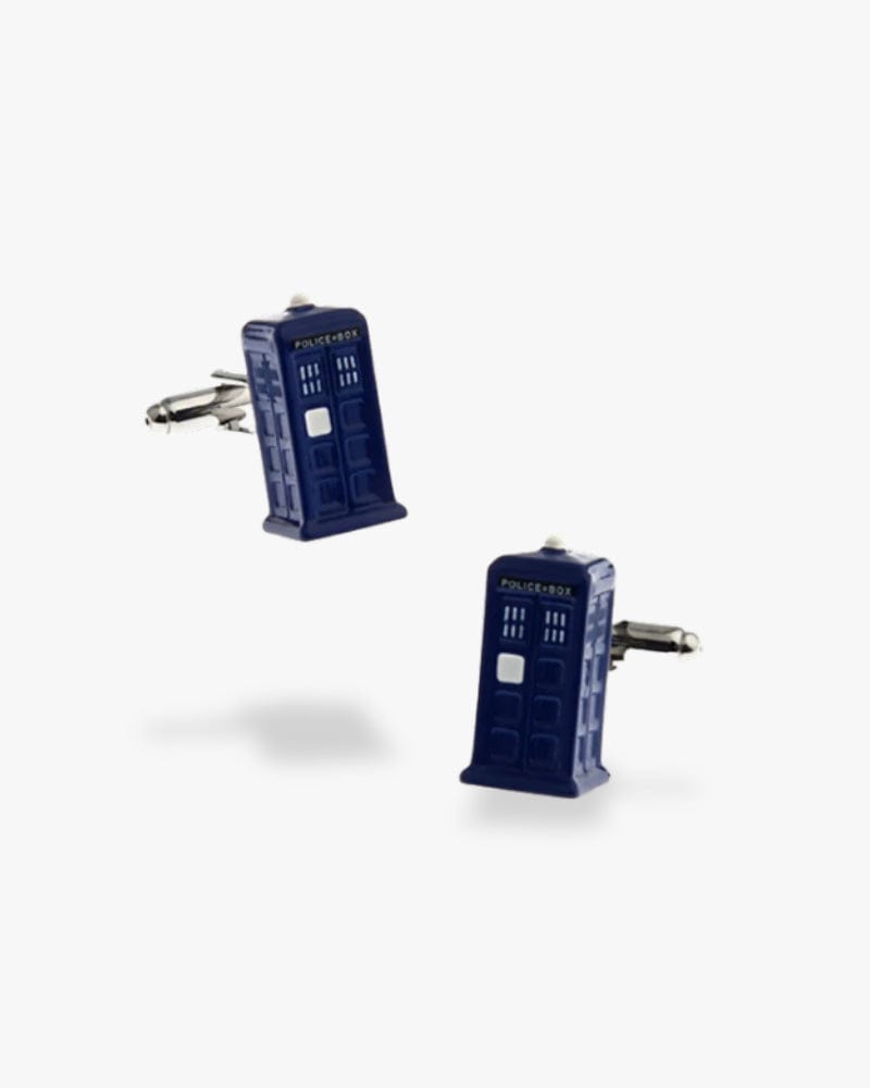 Bouton de manchette | Cabine police Argent