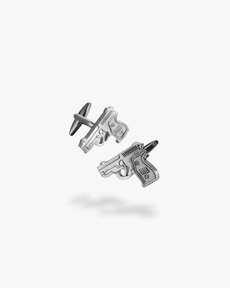 Bouton de manchette | Pistolet Argent
