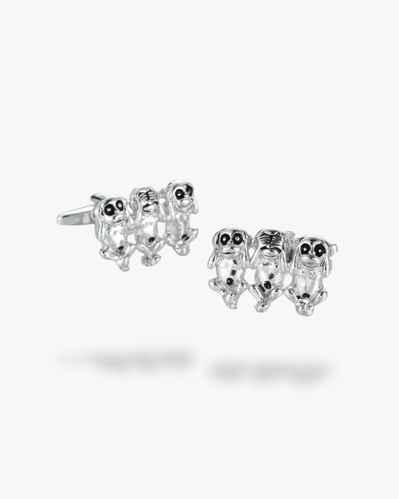 Bouton de manchette singe