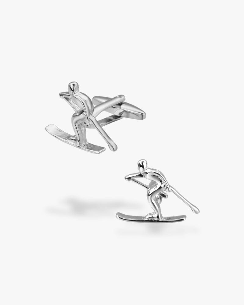 Bouton de manchette | Ski Argent
