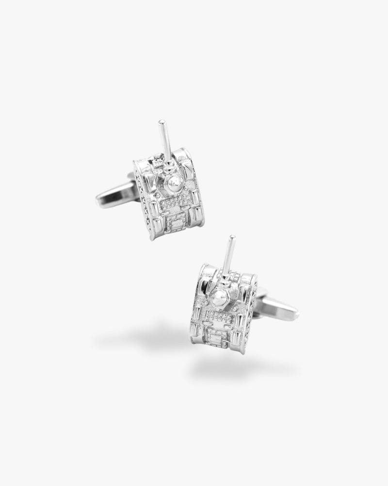 Bouton de manchette | Tank Argent