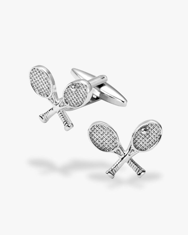 Bouton de manchette | Raquette de tennis Argent