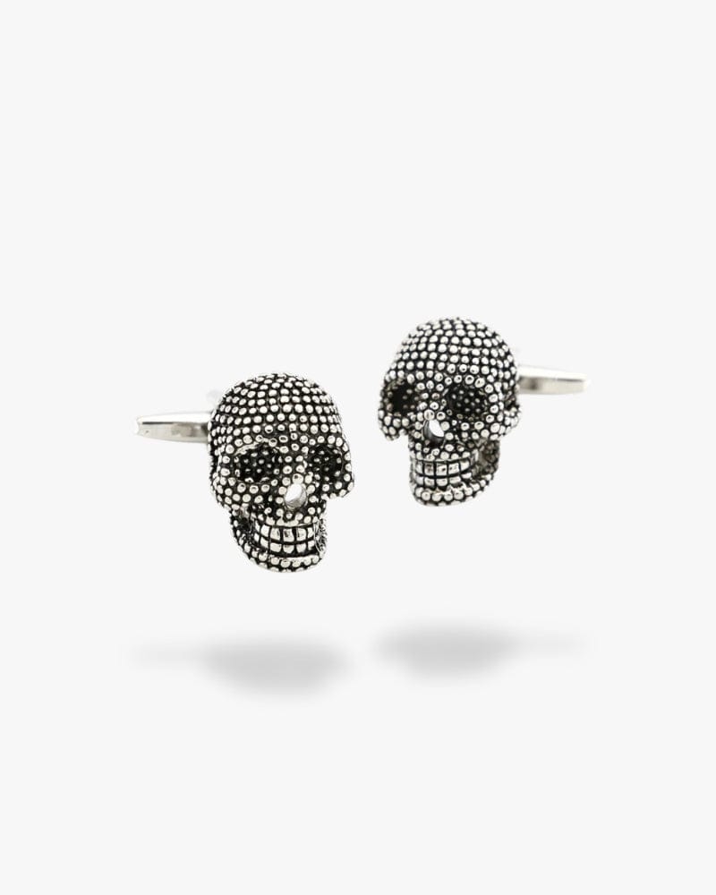 Bouton de manchette tete de mort