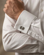 bouton de manchette theatre argent