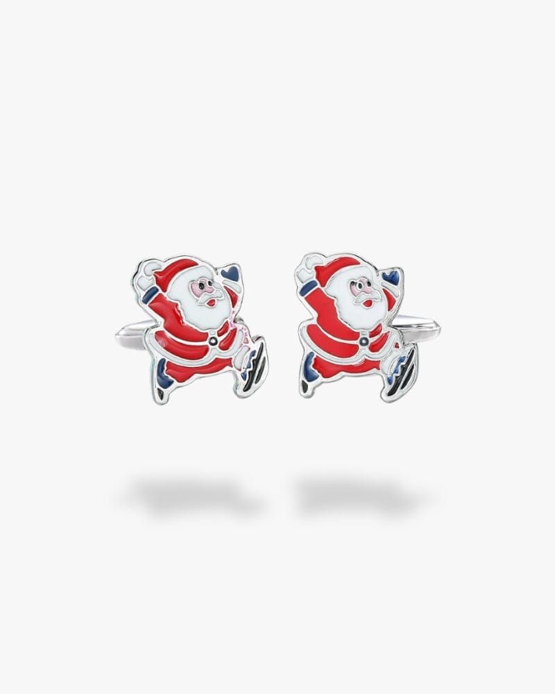 Bouton de manchette theme noel