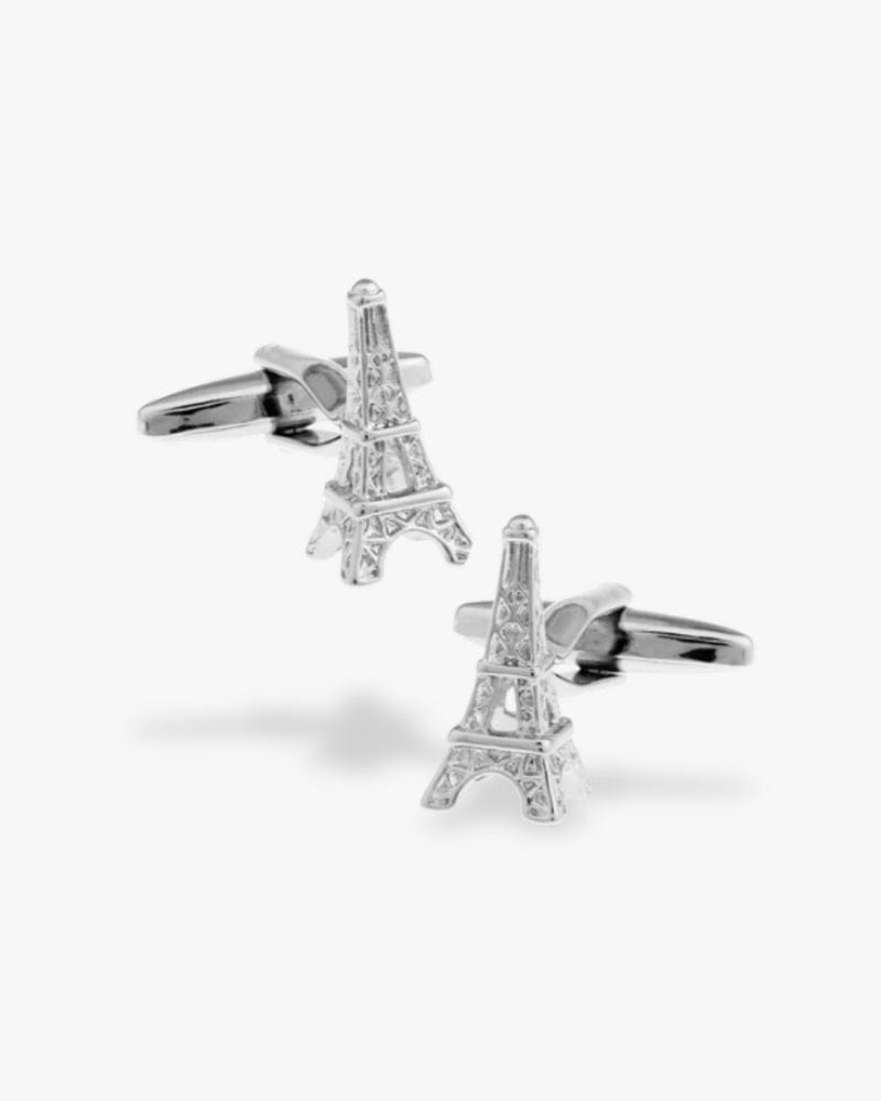 Bouton de manchette | Tour eiffel Argent