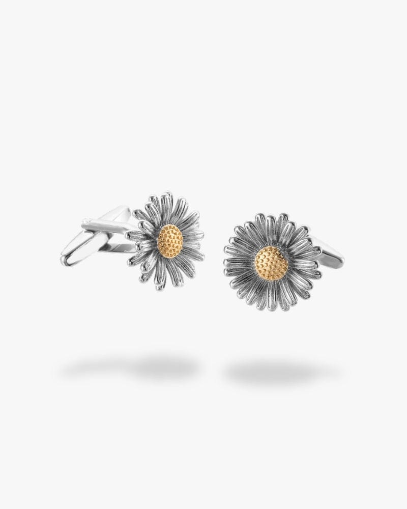 Bouton de manchette tournesol