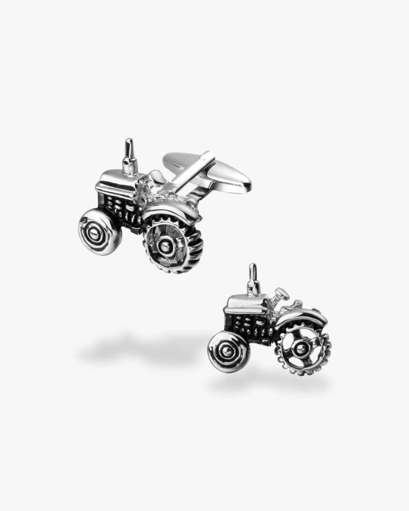 Bouton de manchette | Tracteur Argent