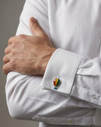 bouton de manchette voyage argent