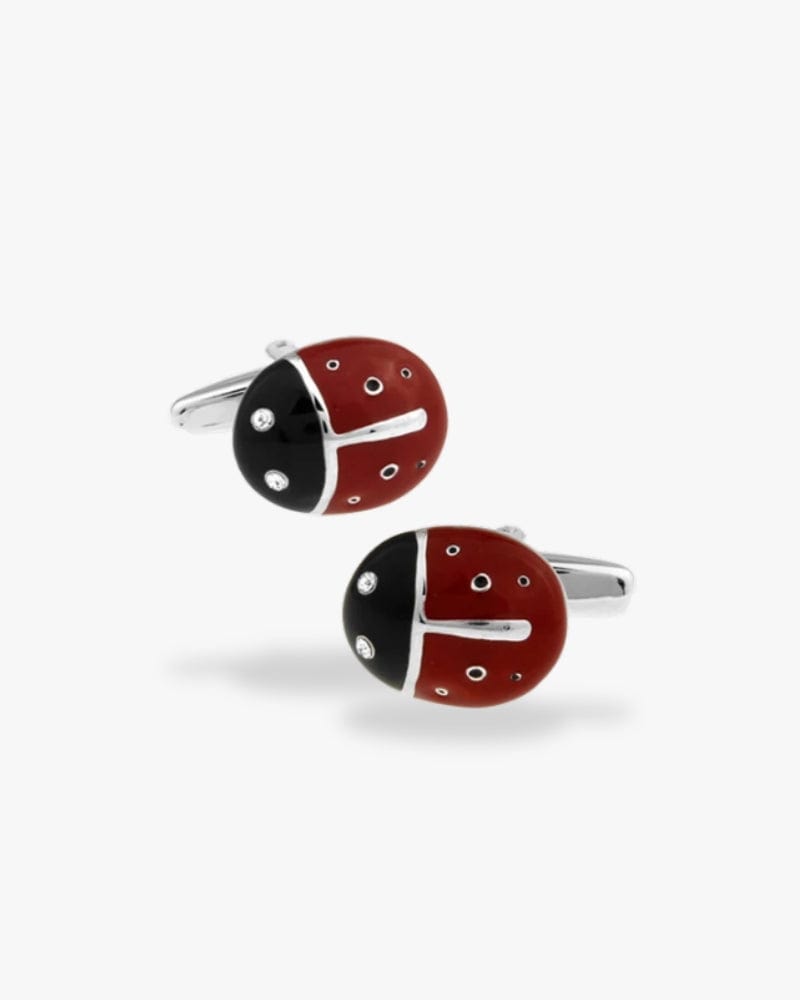 Bouton de manchettes coccinelle