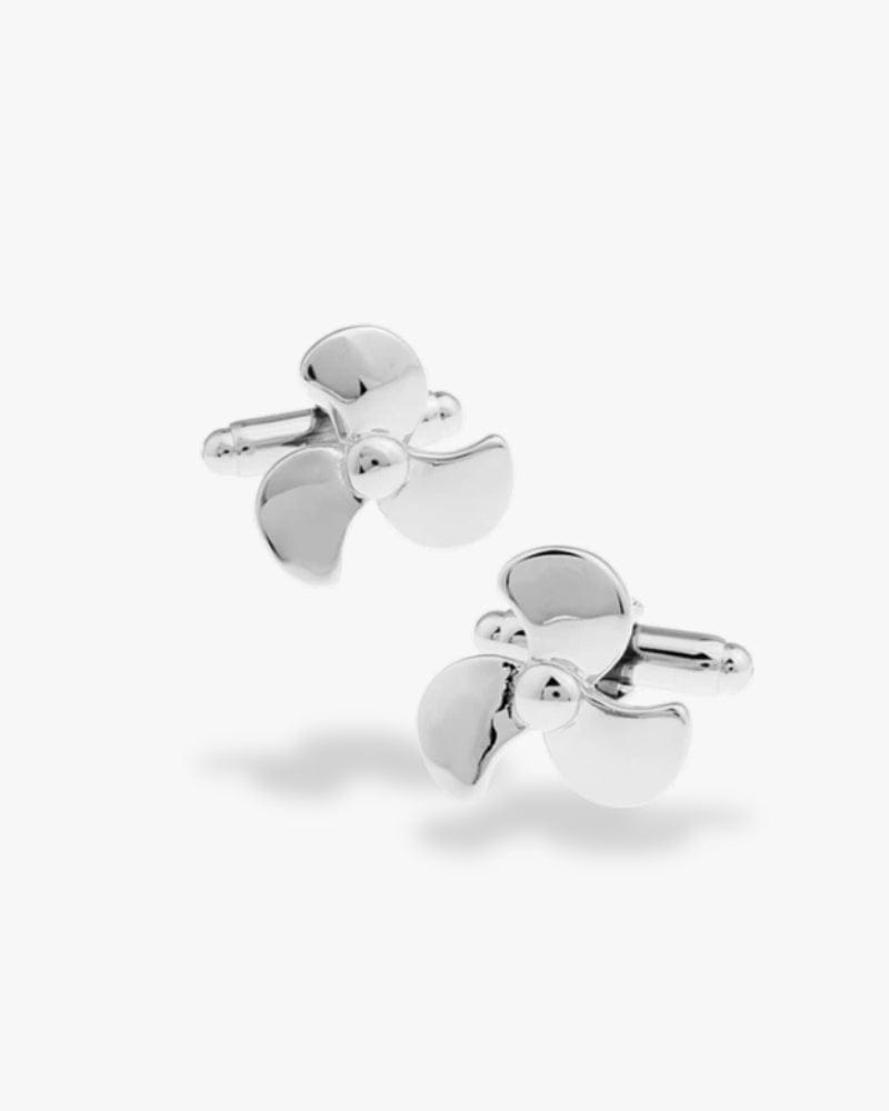 Bouton de manchette | Hélice de bateau Argent