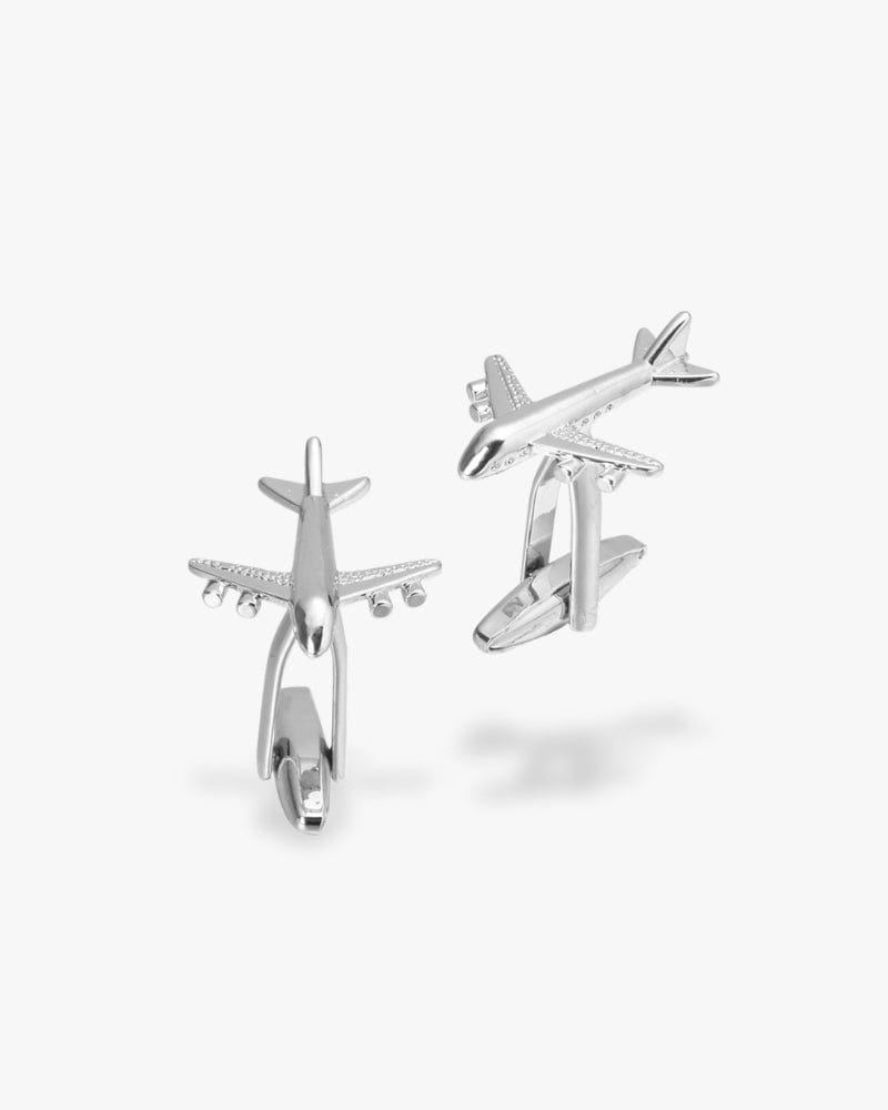 Bouton de manchette | Aéroplane Argent