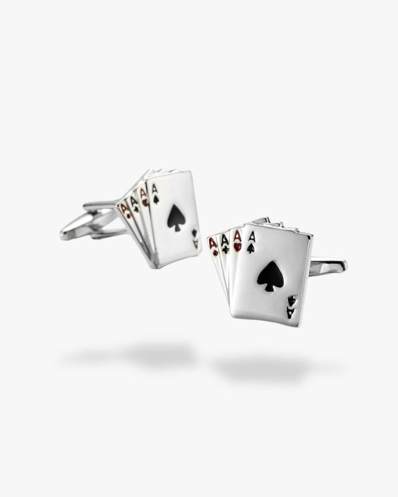 Bouton de manchette cartes