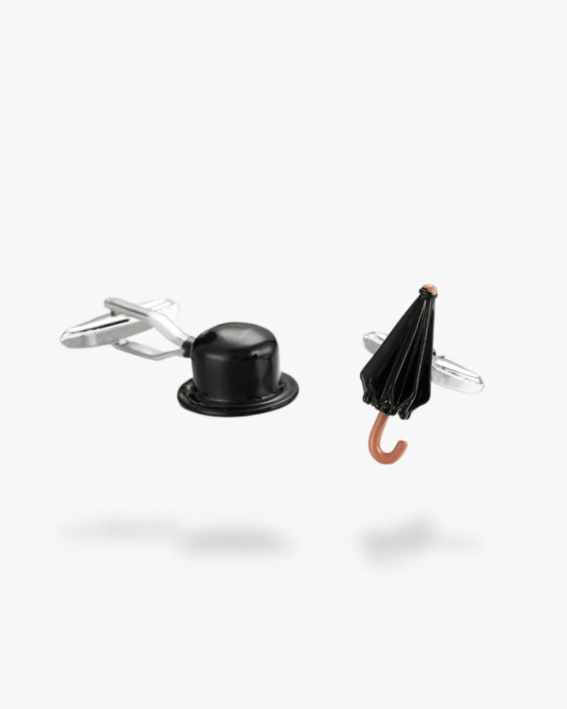 Bouton de manchette | Charlie Chaplin Argent