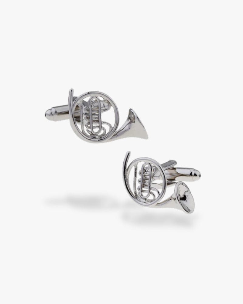 Bouton de manchette cor d'harmonie