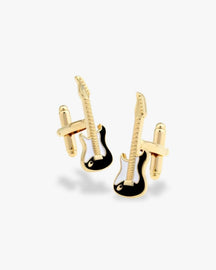 Bouton de manchette | Guitare électrique en or Or