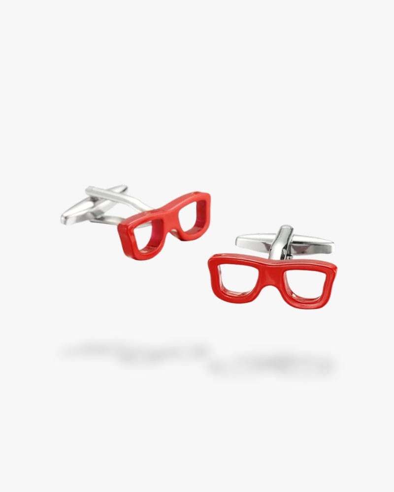 Bouton de manchette lunettes