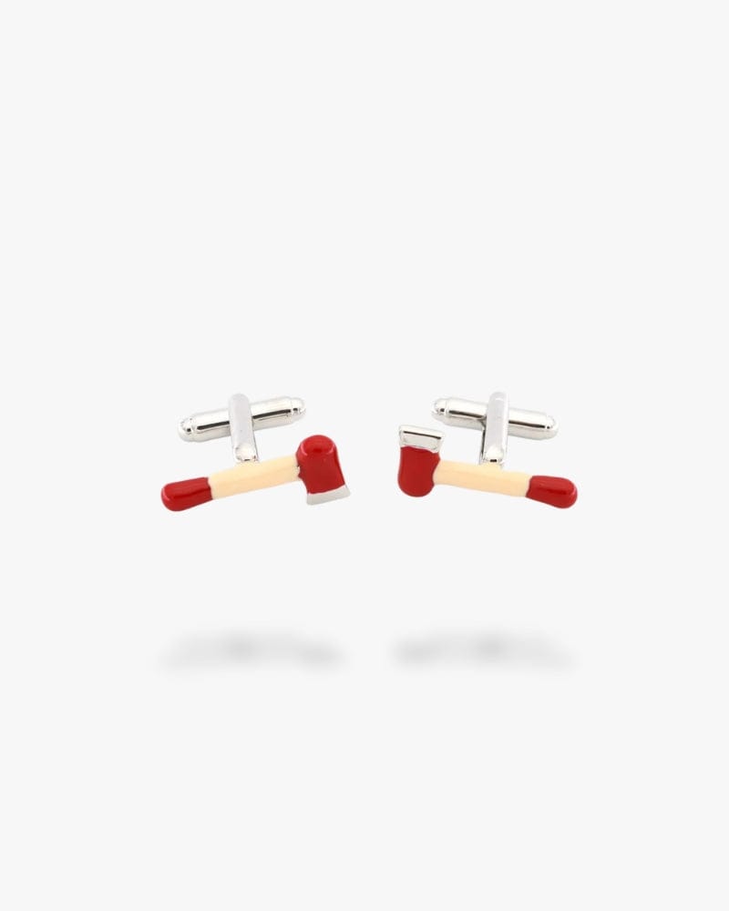 Bouton de manchette | Hache de bucheron Argent