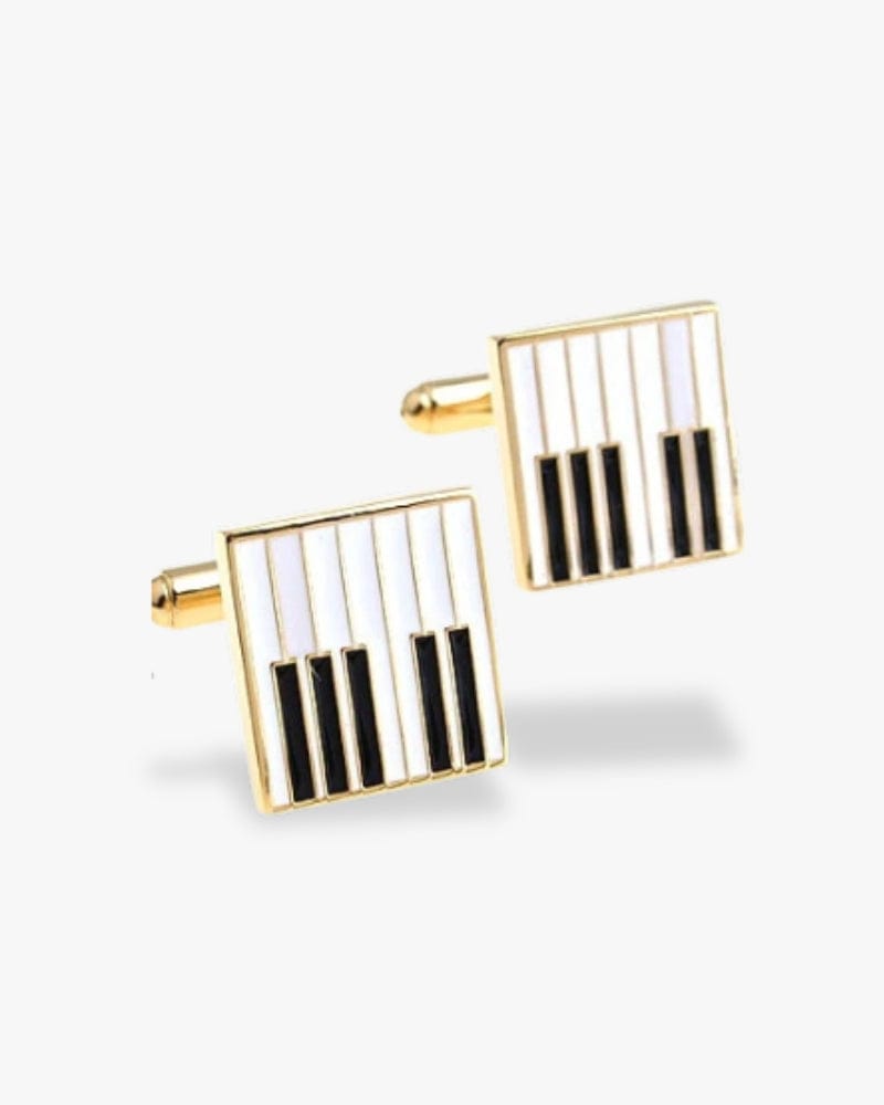 Bouton de manchette piano